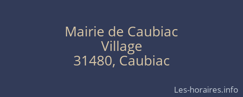 Mairie de Caubiac