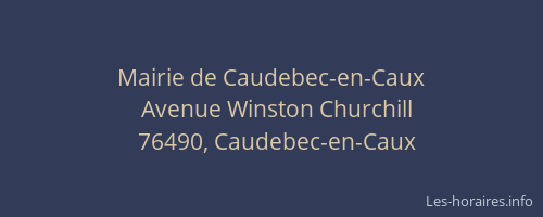 Mairie de Caudebec-en-Caux