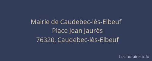 Mairie de Caudebec-lès-Elbeuf