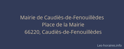 Mairie de Caudiès-de-Fenouillèdes