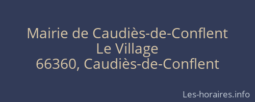 Mairie de Caudiès-de-Conflent