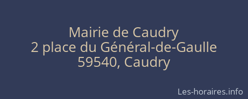 Mairie de Caudry
