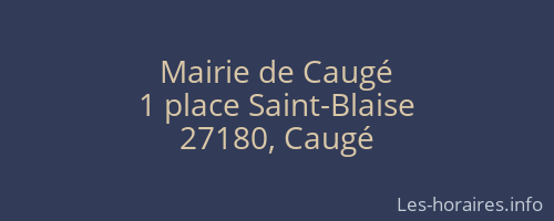 Mairie de Caugé