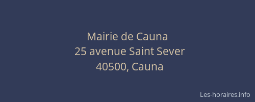 Mairie de Cauna