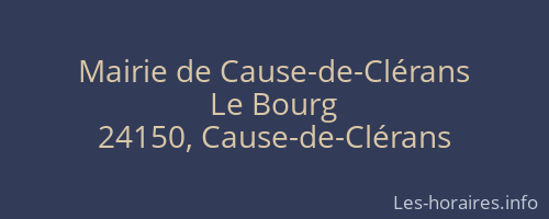 Mairie de Cause-de-Clérans
