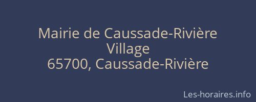 Mairie de Caussade-Rivière