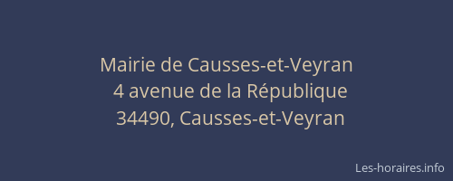 Mairie de Causses-et-Veyran