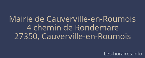 Mairie de Cauverville-en-Roumois
