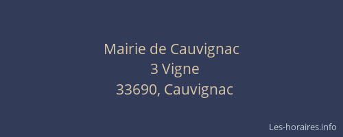Mairie de Cauvignac