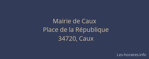 Mairie de Caux