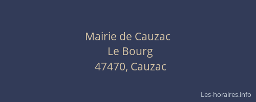 Mairie de Cauzac