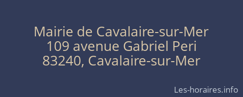 Mairie de Cavalaire-sur-Mer
