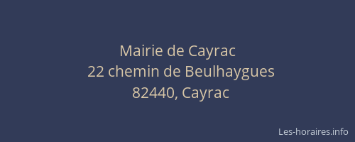 Mairie de Cayrac
