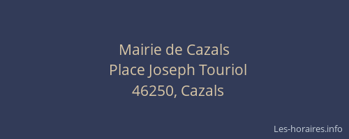 Mairie de Cazals