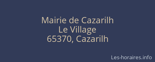 Mairie de Cazarilh