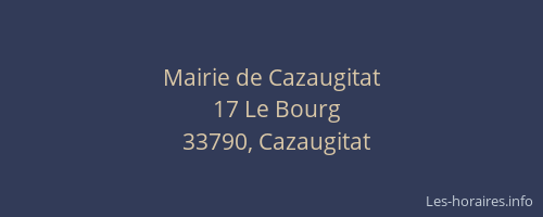 Mairie de Cazaugitat