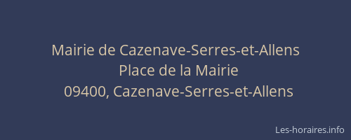 Mairie de Cazenave-Serres-et-Allens