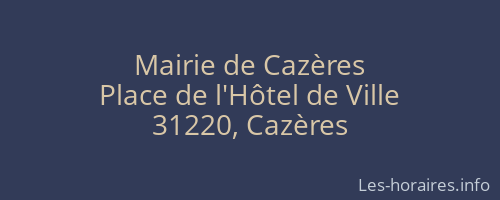 Mairie de Cazères