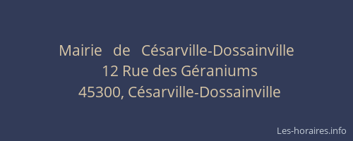 Mairie   de   Césarville-Dossainville