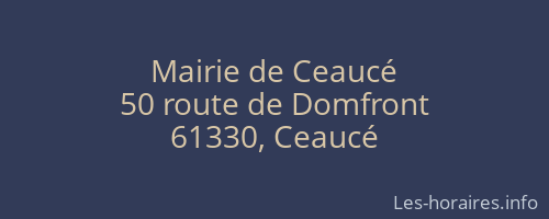 Mairie de Ceaucé