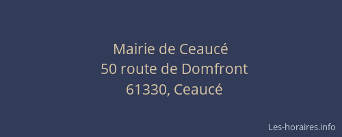 Mairie de Ceauc&eacute;