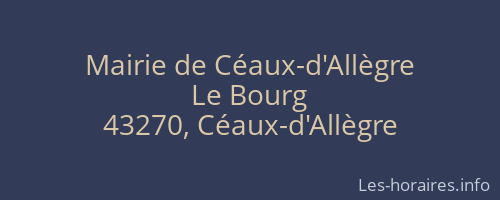 Mairie de Céaux-d'Allègre