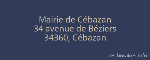 Mairie de Cébazan