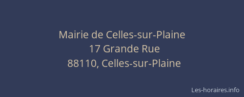 Mairie de Celles-sur-Plaine