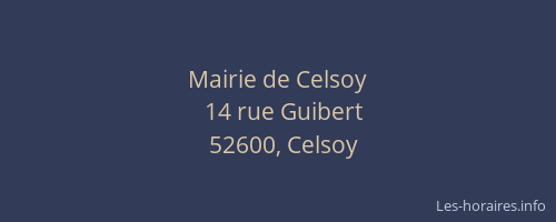Mairie de Celsoy