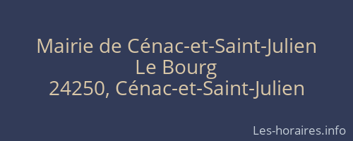 Mairie de Cénac-et-Saint-Julien