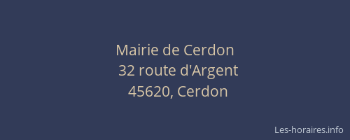 Mairie de Cerdon