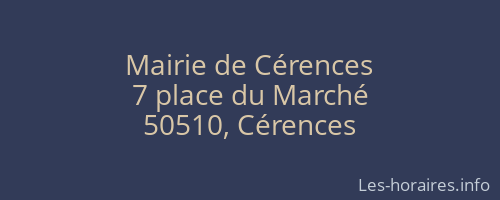 Mairie de Cérences