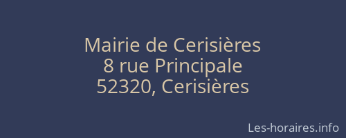Mairie de Cerisières