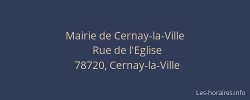 Mairie de Cernay-la-Ville