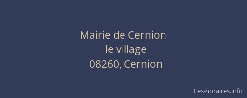 Mairie de Cernion