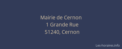 Mairie de Cernon
