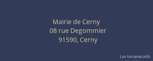 Mairie de Cerny