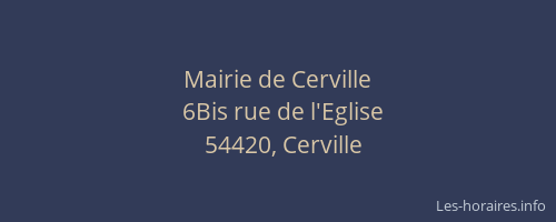 Mairie de Cerville
