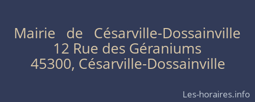 Mairie   de   Césarville-Dossainville