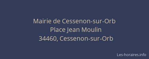Mairie de Cessenon-sur-Orb