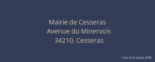 Mairie de Cesseras