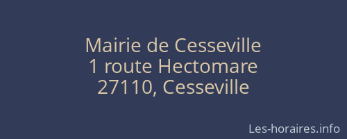 Mairie de Cesseville