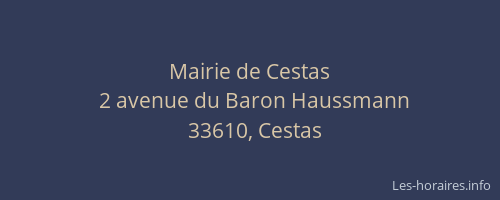 Mairie de Cestas