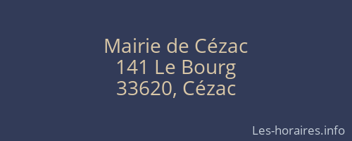 Mairie de Cézac