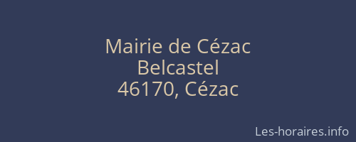 Mairie de Cézac