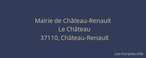 Mairie de Château-Renault