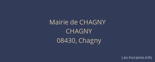 Mairie de CHAGNY
