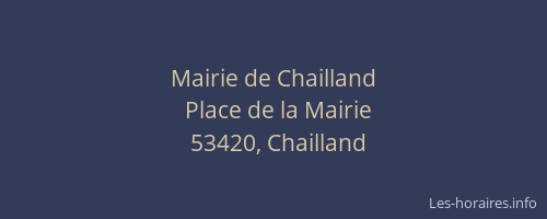 Mairie de Chailland