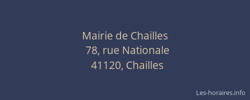 Mairie de Chailles
