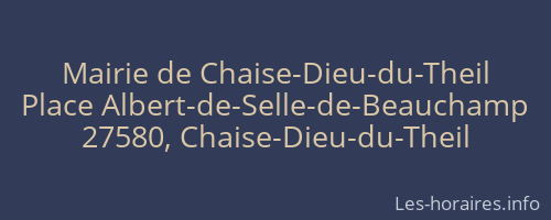 Mairie de Chaise-Dieu-du-Theil